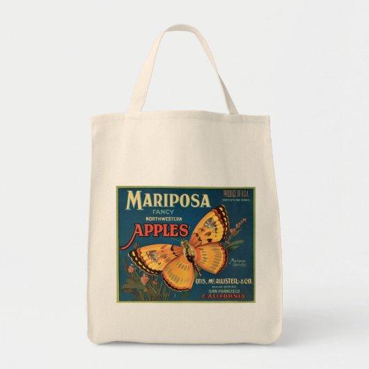Mariposa Apples Crate Label Tragetasche (Vorne)