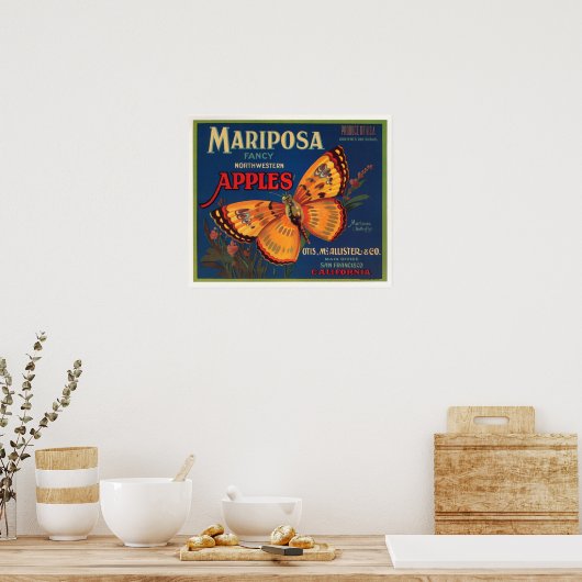 Mariposa Apples Poster (Küche)
