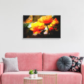 mariposa en llas flores leinwanddruck (Insitu (Wohnzimmer))