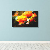 mariposa en llas flores leinwanddruck (Insitu (Holzboden))