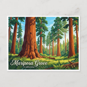 Mariposa Grove Wawona Kalifornien Postkarte