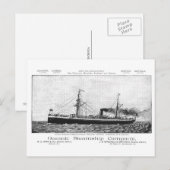 Mariposa-Hawaii, 1890 Postkarte (Vorne/Hinten)