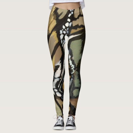 Mariposa Khaki Leggings (Vorderseite)