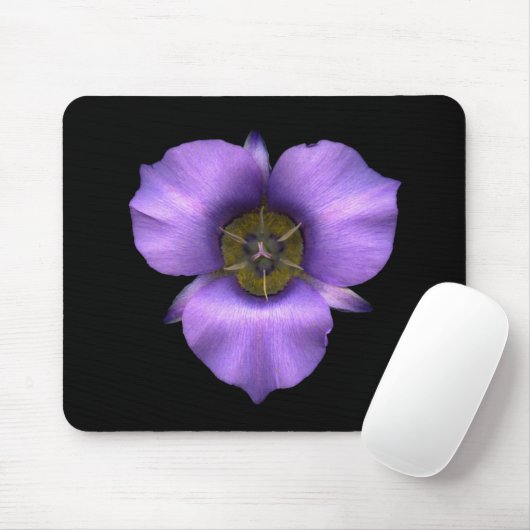 Mariposa Lilie Mousepad, schwarz Mousepad (Mit Mouse)