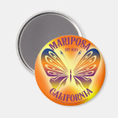 Mariposa Magnet 4 Round (Vorderseite/Rückseite)