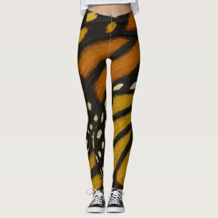 Mariposa Orange und Gelber Monarch Schmetterlingsf Leggings