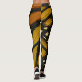 Mariposa Orange & Yellow Monarch Butterfly Wing Leggings (Rückseite)