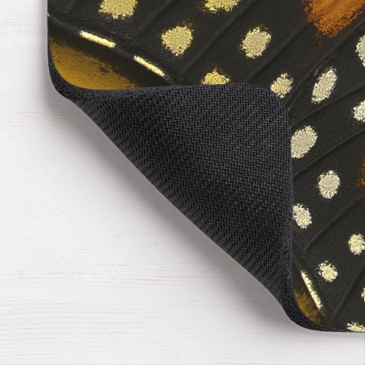 Mariposa Orange & Yellow Monarch Butterfly Wing Mousepad (Ecke)