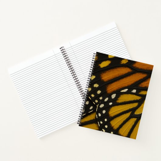 Mariposa Orange & Yellow Monarch Butterfly Wing Notizblock (Innenseite)