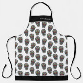 Mariposa Sugar Skull Mexikanisch Inspiriert Schürze (Vorderseite)