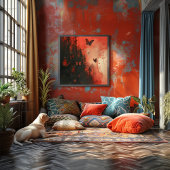 Mariposas de Luna Sangrienta: Vuelo Surrealista. Poster