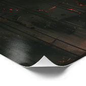 Mariposas de Luna Sangrienta: Vuelo Surrealista. Poster (Ecke)