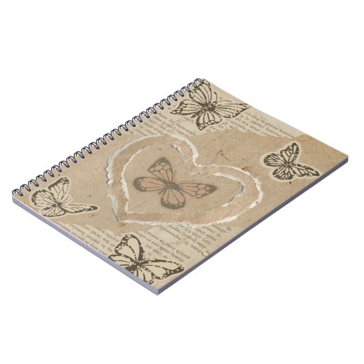 mariposas de papel notizblock (Linke Seite)