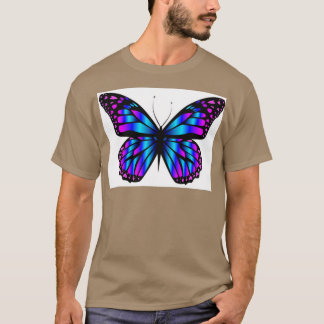 Mariposas Lila Butterfly T-Shirt
