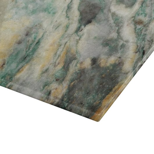Mariposite Mineral Stone Muster Schneidebrett (Ecke)