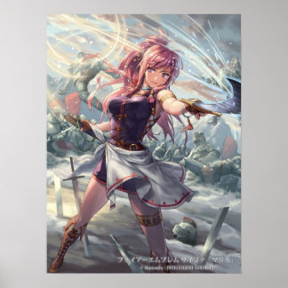 Marisa Fire Emblem Die heiligen Steine Poster