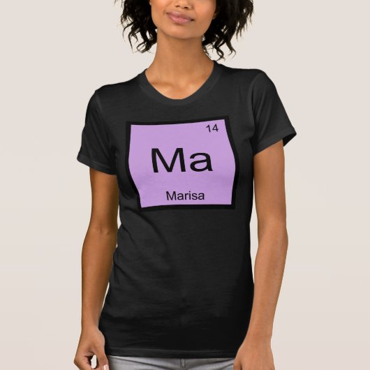 Marisa Name Chemistry Element Periodic Table T-Shirt (Vorderseite)