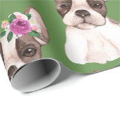 Marisol, das französische Bulldog-Wrapping-Papier Geschenkpapier (Rolleneckpunkt)
