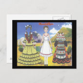 Marisol von Spain Paper Doll Postcard Postkarte (Vorne/Hinten)