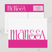 Marissa cherrosa Postcard Postkarte (Vorne/Hinten)