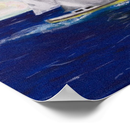 Marissa-Segelbootposter Poster (Ecke)