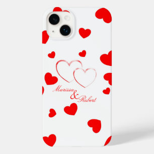 Marissa u. Robert - niedliche Herzen mit Namen - Case-Mate iPhone Hülle