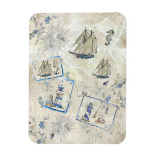 Maritim im Vintage-Stil Magnet