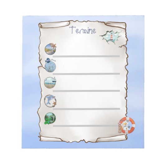 Maritim Notizblock (Vorderseite)