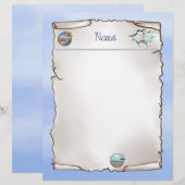 Maritim notizblock briefbogen (Vorne/Hinten)