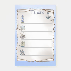 Maritim post-it klebezettel