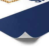 Maritime Ahoy Es ist ein Boy Baby Dusche Foto Prop Poster (Ecke)