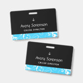 Maritime Anchor Pro Damask Ausweis (Vorder- & Rückseite)