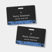 Maritime Anchor Pro Damask Ausweis (Vorder- & Rückseite)