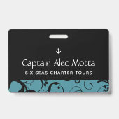 Maritime Anchor Pro Damask Ausweis (Rückseite)