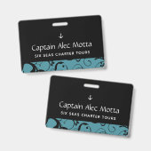 Maritime Anchor Pro Damask Ausweis (Vorder- & Rückseite)