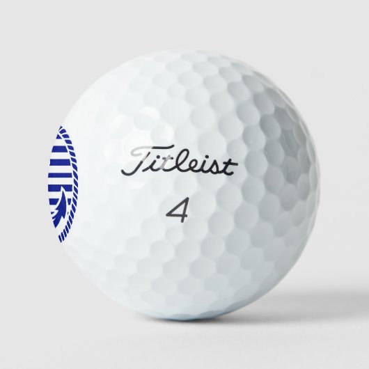 Maritime Blau Anker Golfball (Logo)