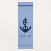 Maritime Bootsanker Strandurlaub Yogamatte (Vorderseite)