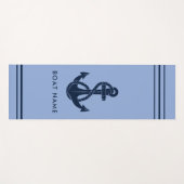 Maritime Bootsanker Strandurlaub Yogamatte (Vorderseite (Horizontal))