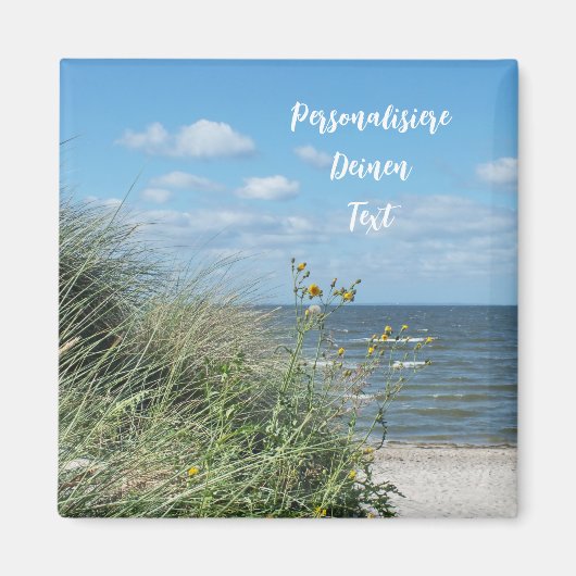 Maritime Büro Strandlandschaft Magnet (Vorne)