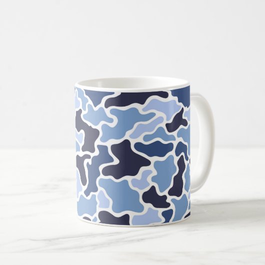 Maritime  Camo Kaffeetasse (VorderseiteRechts)