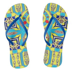 MARITIME DESIGNER-COLLAGE BADESANDALEN