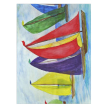 Maritime Farbige Segel