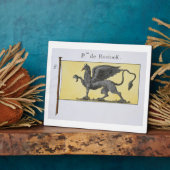 Maritime Flagge mit Griffin Emblem mit der Bezeich Fotoplatte (Seite)