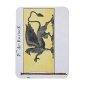 Maritime Flagge mit Griffin Emblem mit der Bezeich Magnet (Vertikal)