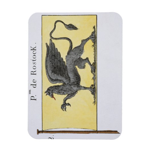 Maritime Flagge mit Griffin Emblem mit der Bezeich Magnet (Vertikal)