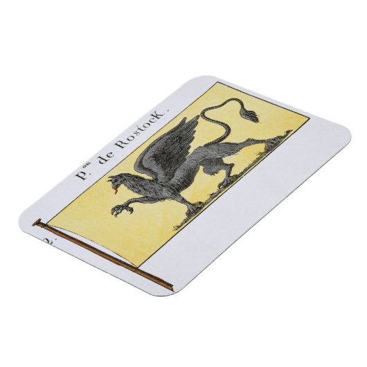 Maritime Flagge mit Griffin Emblem mit der Bezeich Magnet (Linke Seite)