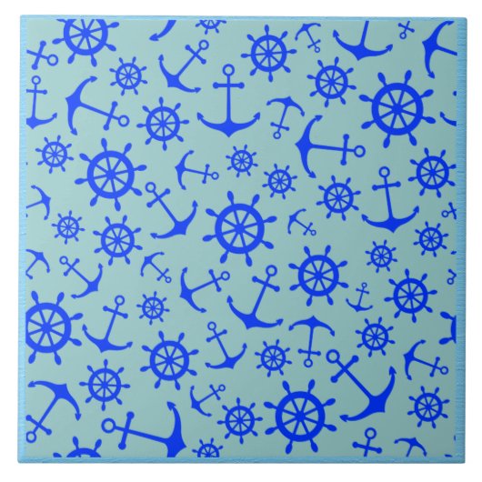 Maritime Keramikfliese (Vorderseite)