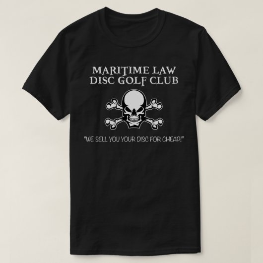 Maritime Law Disc Golf Club  T-Shirt (Design vorne)