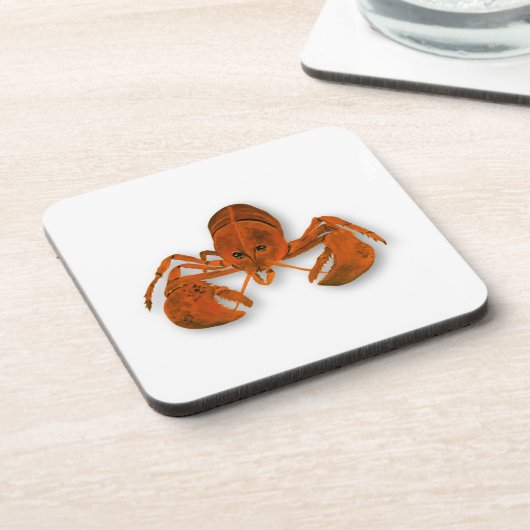 Maritime Lobster Getränkeuntersetzer (Linke Seite)