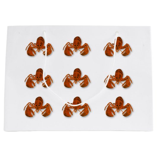 Maritime Lobster Große Geschenktüte (Vorderseite)